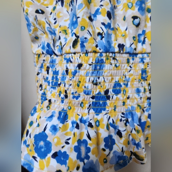 Ann Taylor Floral Print Peplum Hem Top, Size Small - Picture 4 of 8